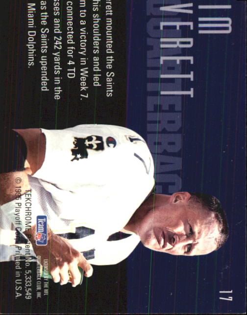 1995 Playoff Contenders #17 Jim Everett back image