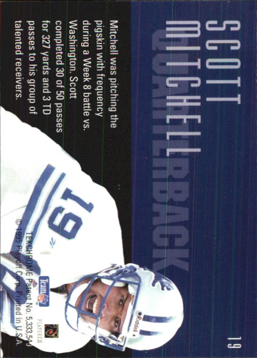 1995 Playoff Contenders #19 Scott Mitchell back image