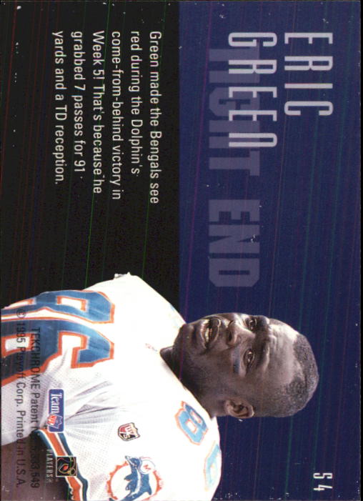 1995 Playoff Contenders #54 Eric Green back image