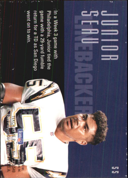 1995 Playoff Contenders #55 Junior Seau back image
