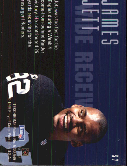 1995 Playoff Contenders #57 James Jett back image