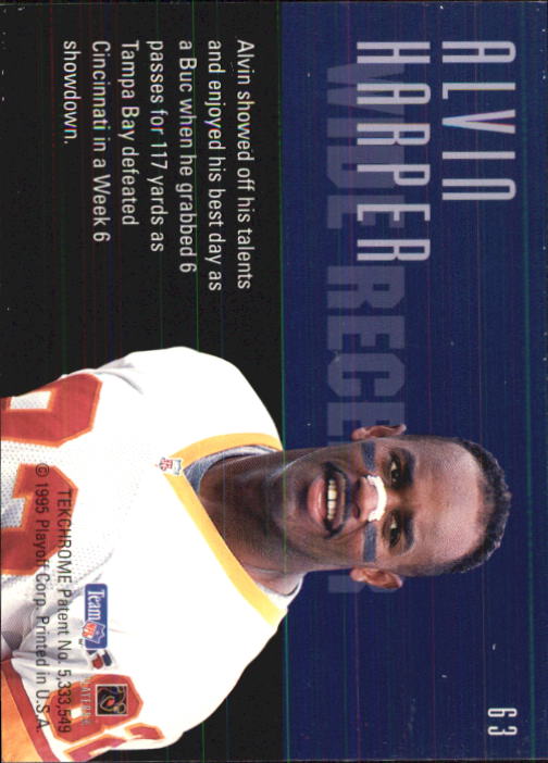 1995 Playoff Contenders #63 Alvin Harper back image