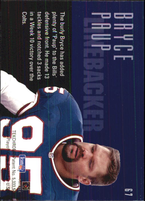 1995 Playoff Contenders #67 Bryce Paup back image