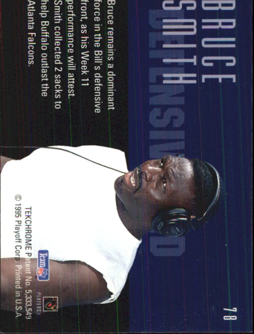 1995 Playoff Contenders #78 Bruce Smith back image