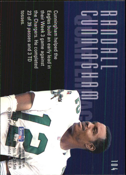 1995 Playoff Contenders #104 Randall Cunningham back image