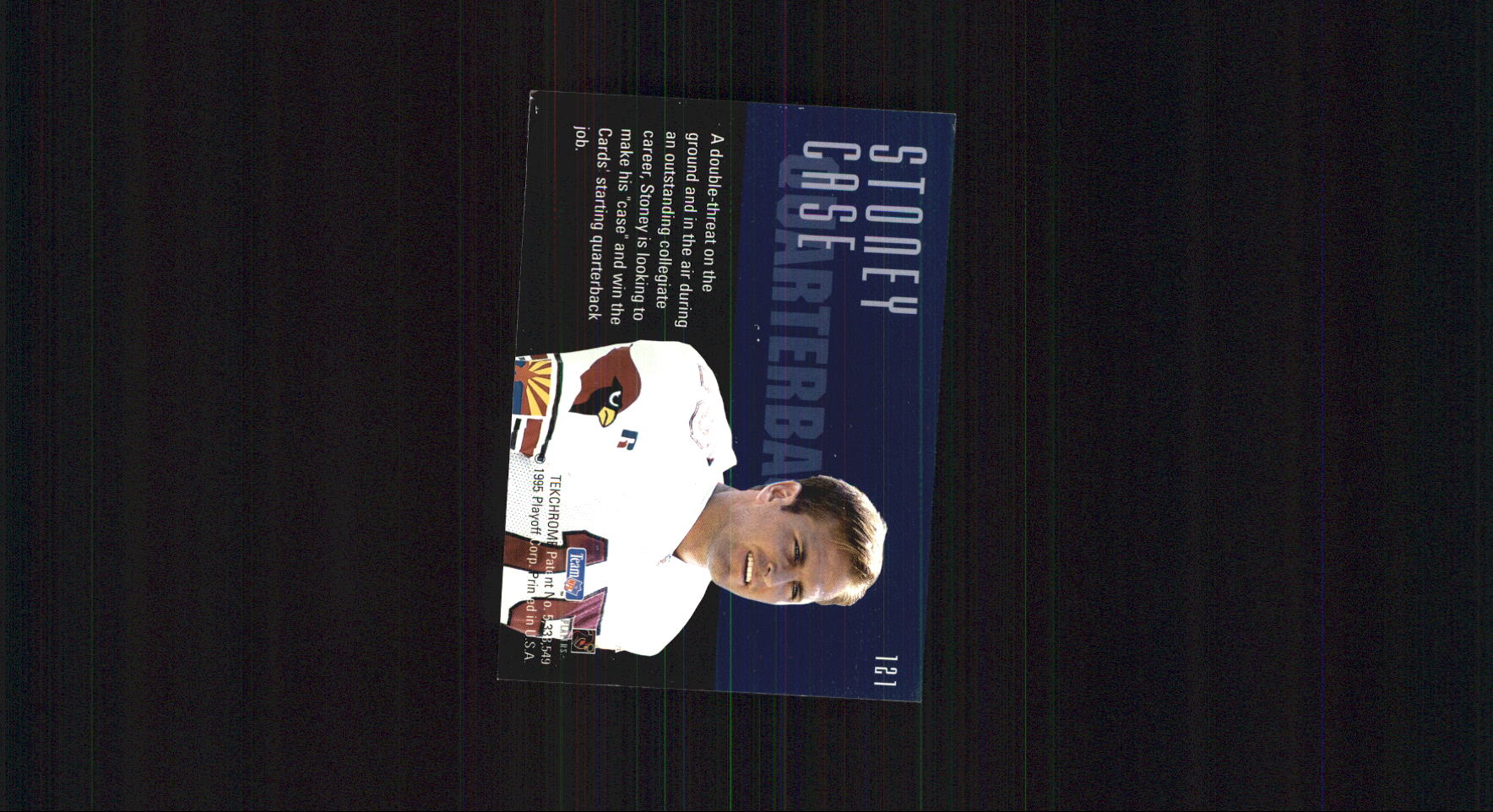 1995 Playoff Contenders #121 Stoney Case RC back image