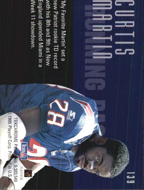 1995 Playoff Contenders #139 Curtis Martin RC back image