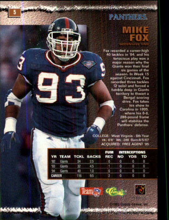 1991 Bowman Mike Fox New York Giants #362