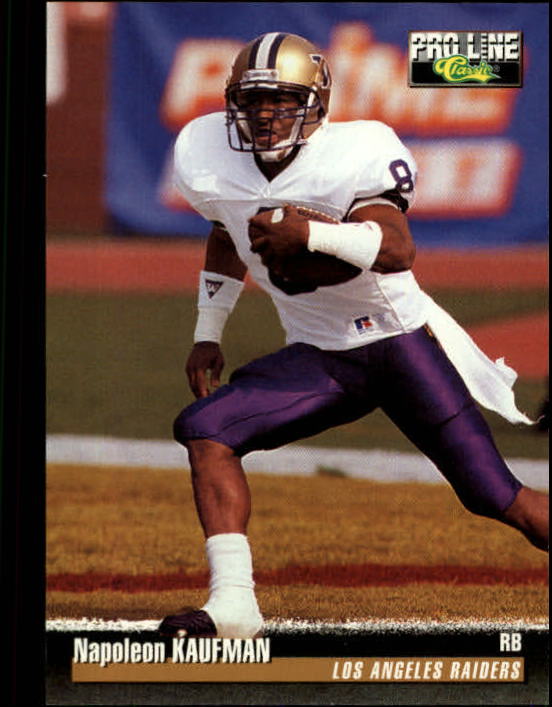 1995 Fleer Metal Napoleon Kaufman Rookie Oakland Raiders #141