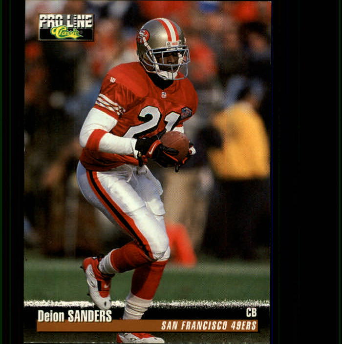 1995 Classic Pro Line Deion Sanders #165 San Francisco 49ers