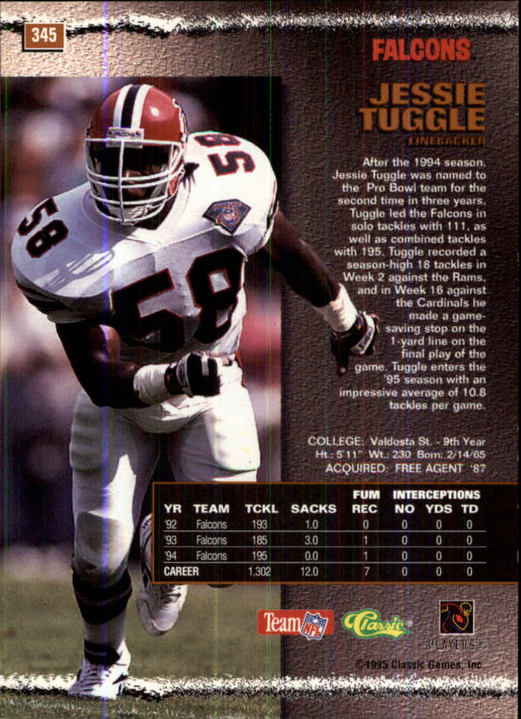 Jessie Tuggle RC - Atlanta Falcons (NFL Football Card) 1990 Pro Set # –  PictureYourDreams