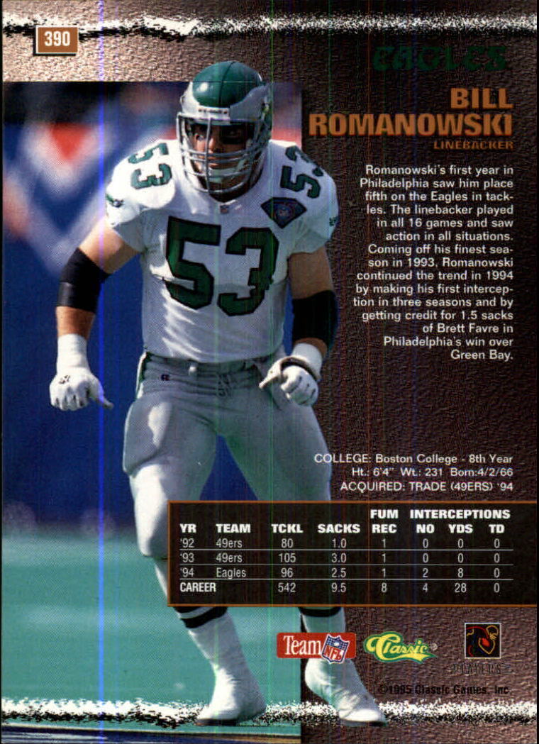 1995 Pro Line #390 Bill Romanowski - NM