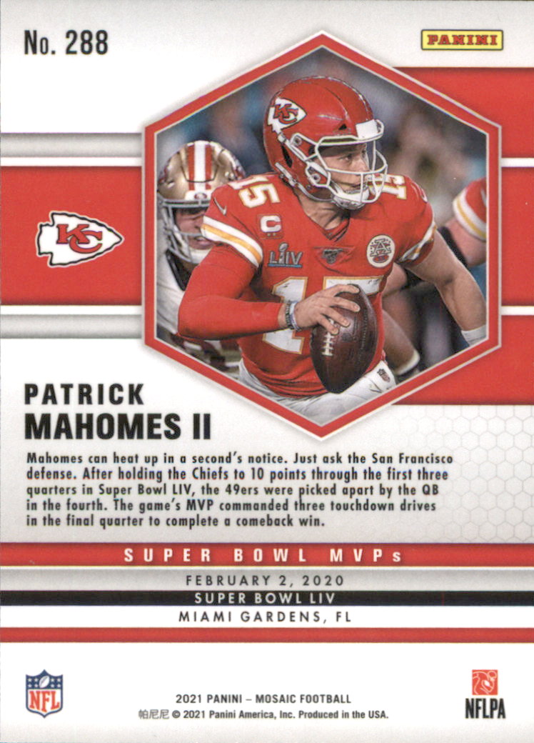 2021 Panini Mosaic Football Card Pick (Base) 254-400