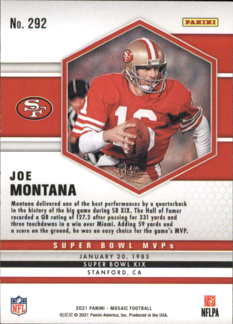 2021 Panini Mosaic Football Card Pick (Base) 254-400