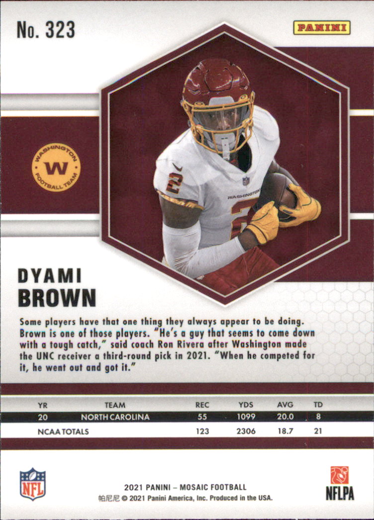 2021 Panini Mosaic Football Card Pick (Base) 254-400