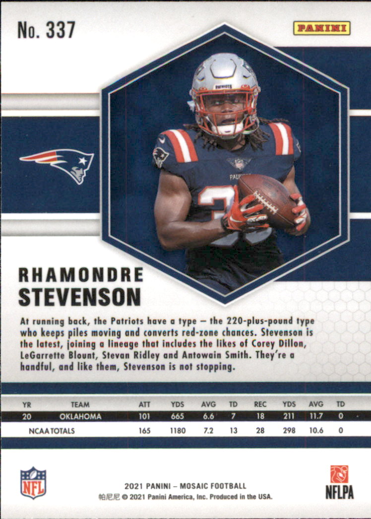 2021 Panini Mosaic Football Card Pick (Base) 254-400