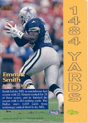 1995 Pro Line Grand Gainers #G2 Emmitt Smith back image