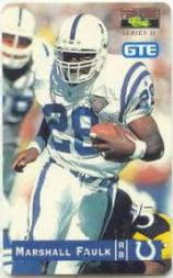 1995 Pro Line Football "Phone Cards" Insert Cards - Picture 8 of 10