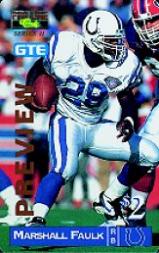 1995 Pro Line Football "Phone Cards" Insert Cards - Picture 9 of 10