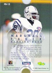 1995 Pro Line Pro Bowl #PB12 Marshall Faulk back image
