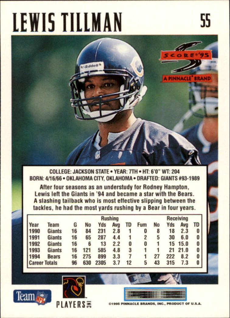 1995 Score Football Card #s 1-200 +Rookies (A1430) - You Pick - 15+ FREE SHIP