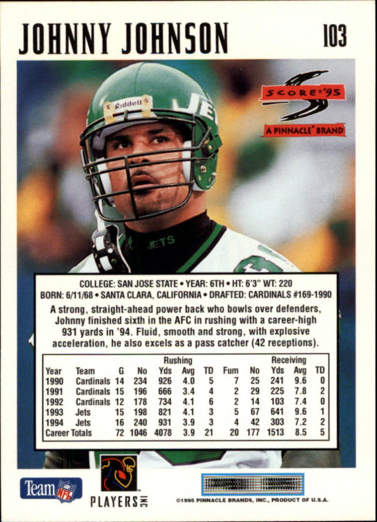 1995 Score Football Card #s 1-200 +Rookies (A1430) - You Pick - 15+ FREE SHIP - Picture 201 of 391