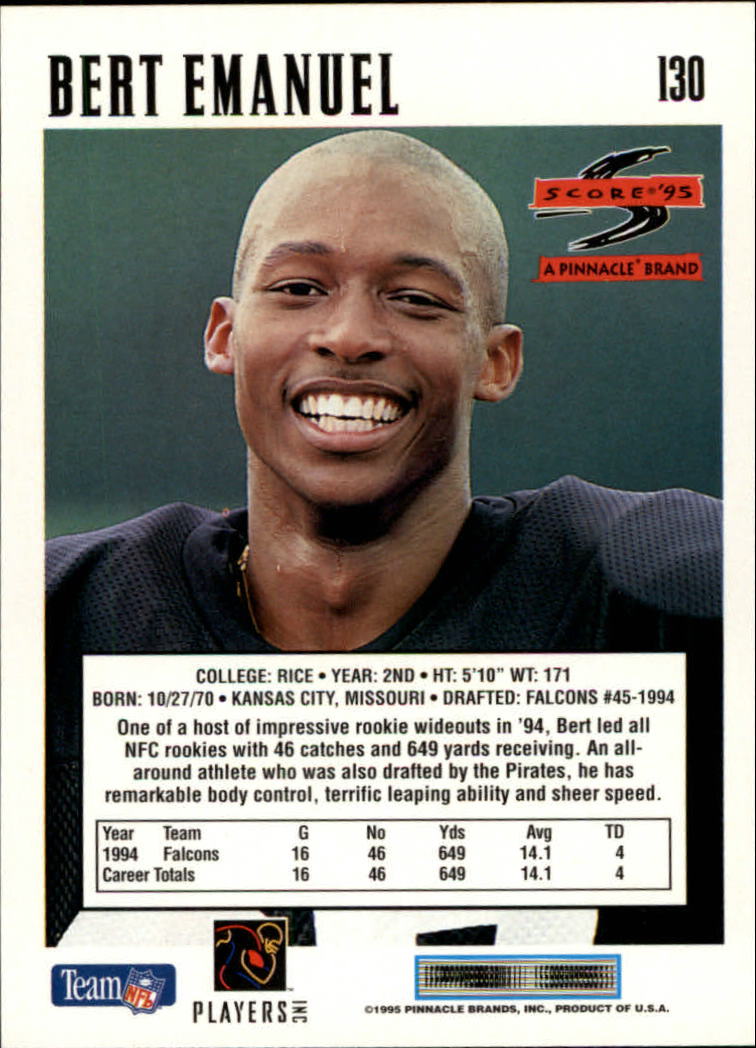 1995 Score Football Card #s 1-200 +Rookies (A1430) - You Pick - 15+ FREE SHIP - Picture 253 of 391