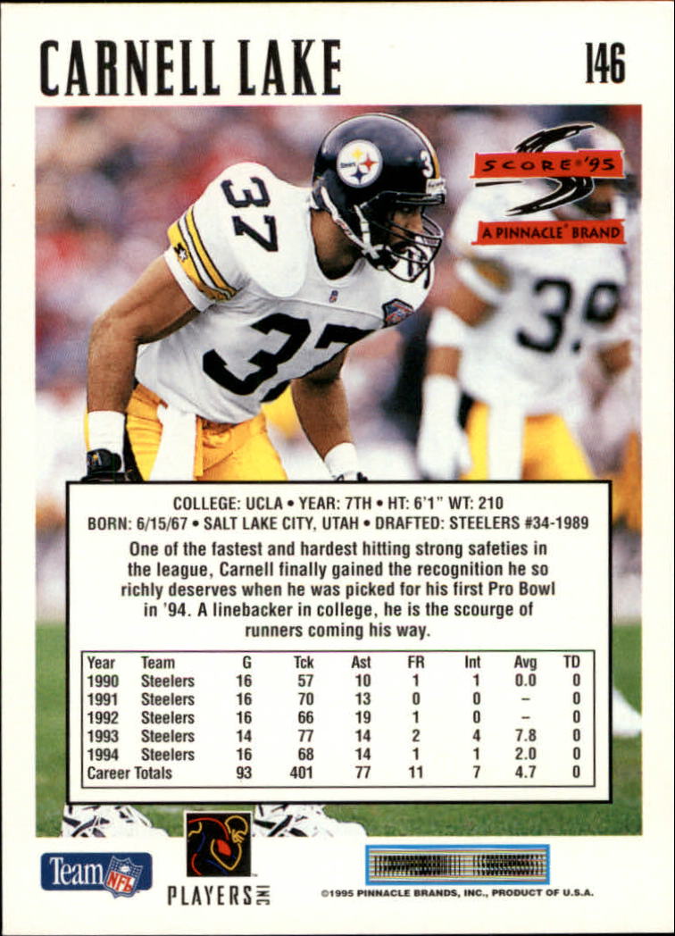 1995 Score Football Card #s 1-200 +Rookies (A1430) - You Pick - 15+ FREE SHIP - Picture 285 of 391