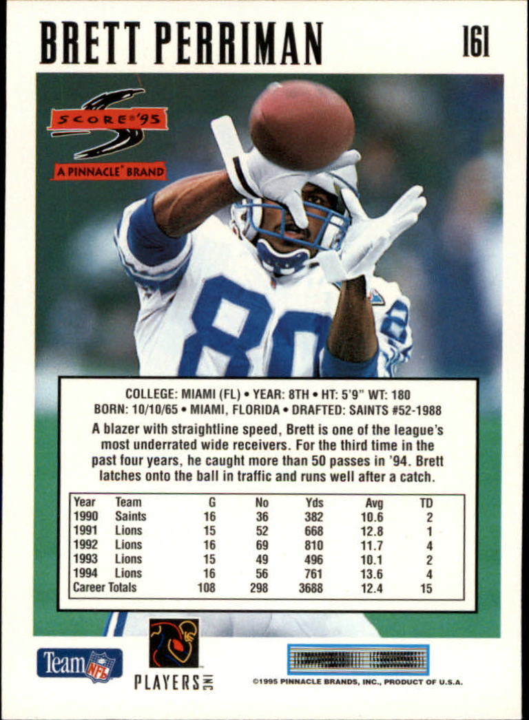 1995 Score Football Card #s 1-200 +Rookies (A1430) - You Pick - 15+ FREE SHIP - Picture 315 of 391