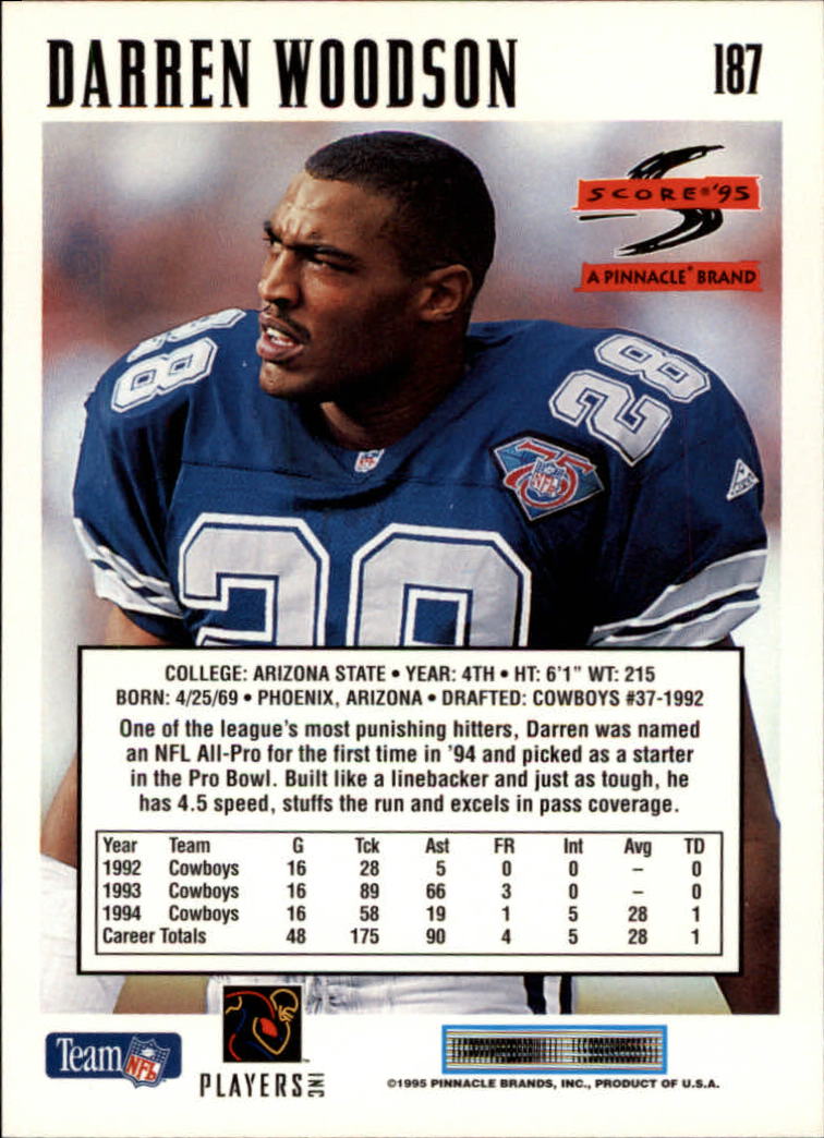 1995 Score Football Card #s 1-200 +Rookies (A1430) - You Pick - 15+ FREE SHIP - Picture 365 of 391