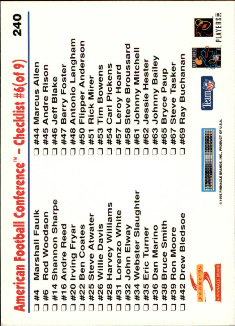 1995 Rillen Fb Karte #S 201-275 + Rcs + Einlagen (A1430) - You Pick - 15 + Free - Bild 85 von 200
