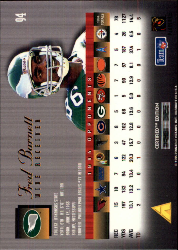 A8129- 1995 Select Certified Football Cards 1-135 You Pick- 15+ FREE US SHIP - Picture 183 of 267