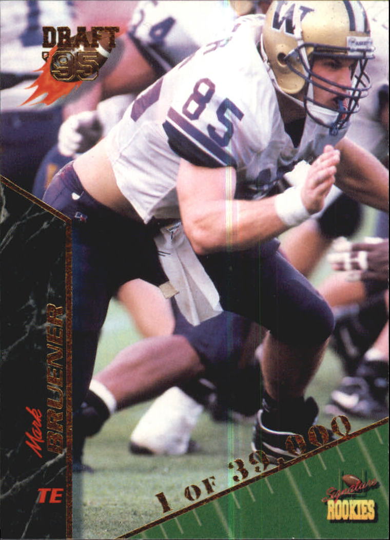 Mark Bruener autographed football card (Pittsburgh Steelers) 1995