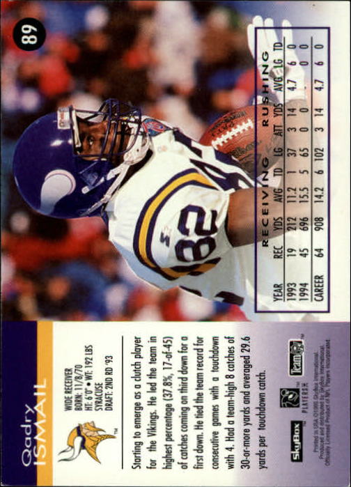 A0728- 1995 Skybox Impact FB Cards 1-200 +Inserts -You Pick- 15+ FREE US SHIP - Picture 177 of 421