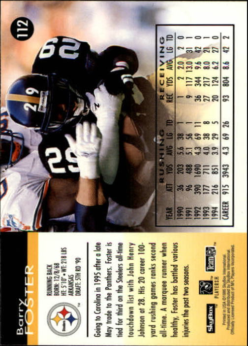 A0728- 1995 Skybox Impact FB Cards 1-200 +Inserts -You Pick- 15+ FREE US SHIP - Picture 223 of 421