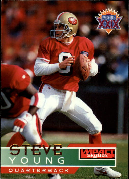 1995 SkyBox Impact #136 Steve Young