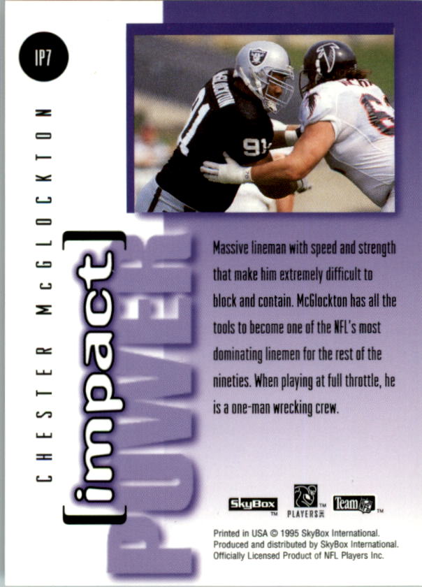 1995 Skybox Impact Football "Insert" Cards