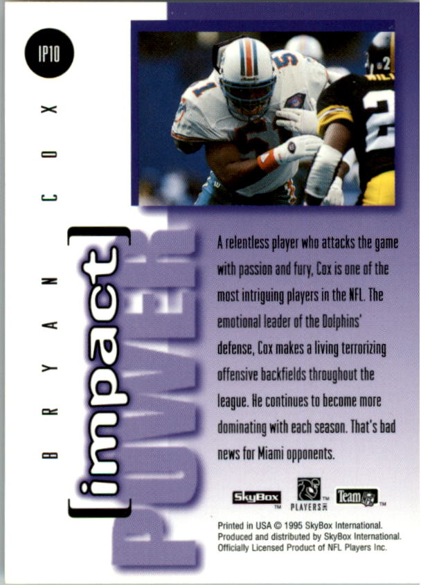 1995 Skybox Impact Football "Insert" Cards