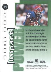 1995 Skybox Impact Football "Insert" Cards