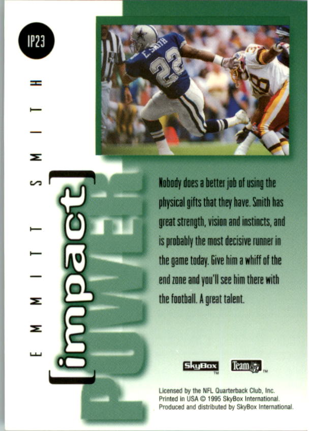 1995 Skybox Impact Football "Insert" Cards