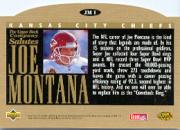 1995 SP #JM1 Joe Montana Salute back image