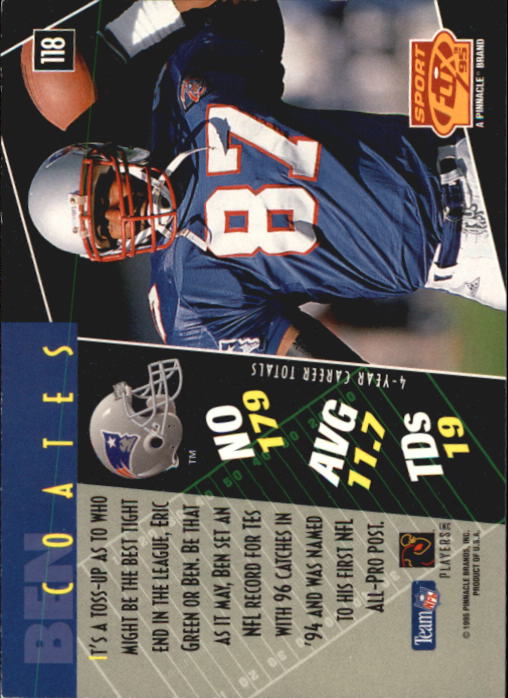 1994 Action Packed #71 Ben Coates - NM-MT