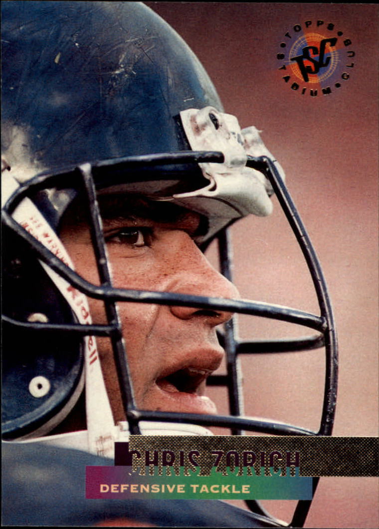 Defensive lineman Chris Zorich #97 of the Chicago Bears looks on