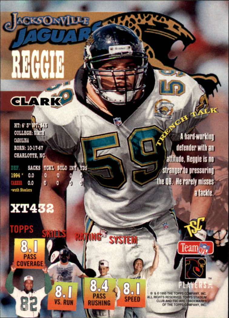 1995 Stadium Club #432 Reggie Clark ET SP back image