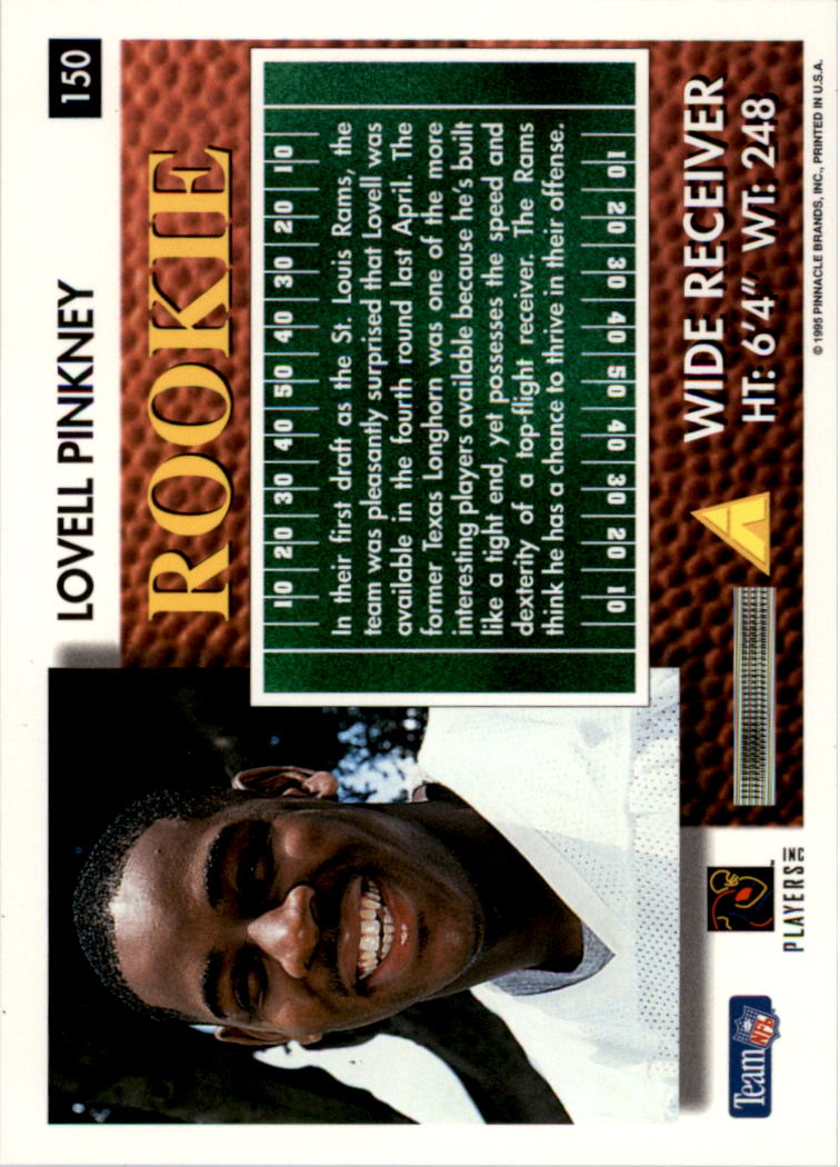 1995 Summit #150 Lovell Pinkney RC back image