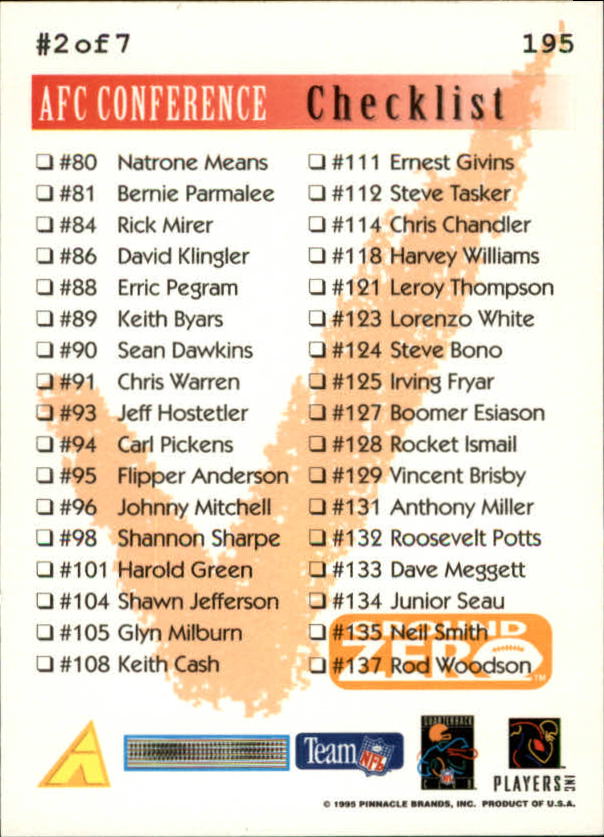 A5473- 1995 Summit Ground Zero FB Card #s 1-200 -You Pick- 15+ FREE US SHIP - Picture 362 of 372