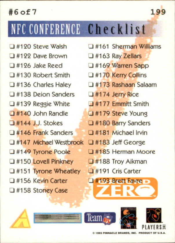 A5473- 1995 Summit Ground Zero FB Card #s 1-200 -You Pick- 15+ FREE US SHIP - Picture 370 of 372