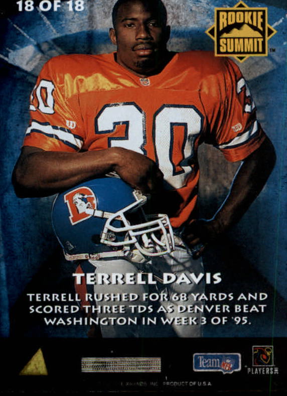 Tarjetas insertables Summit Football 1995 "Rookie Summit" - Imagen 13 de 13