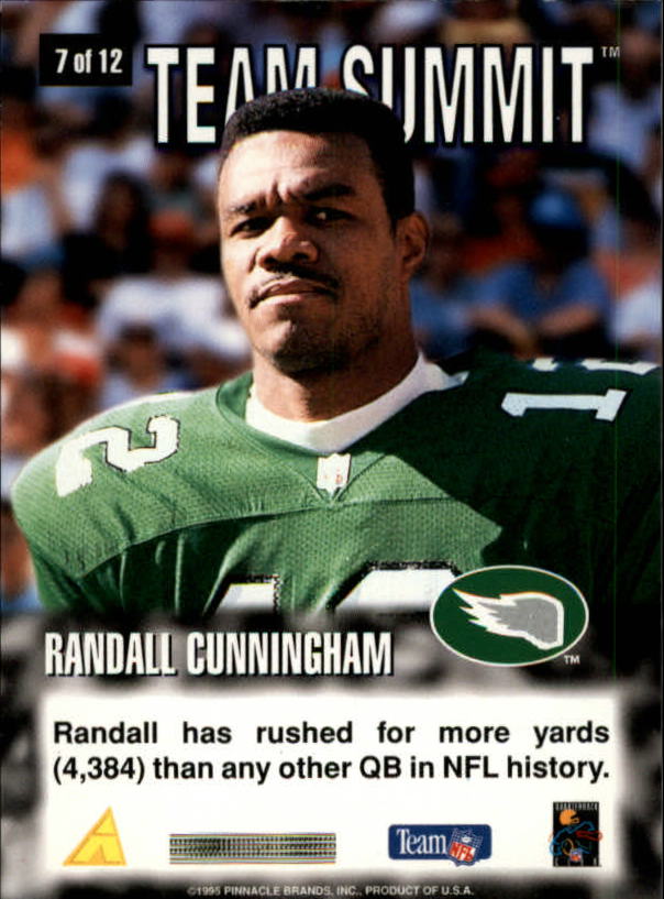 Tarjetas insertadas 1995 Summit Football "Backfield Stars and Team Summit" - Imagen 7 de 7