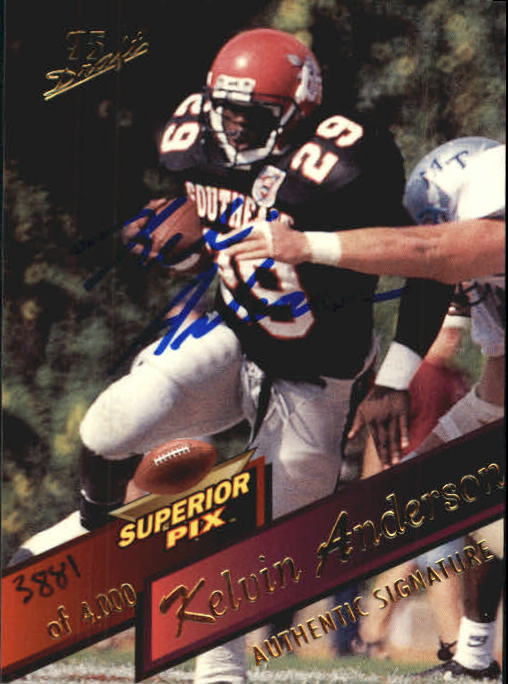 1995 Superior Pix Autographs #37 Kelvin Anderson/4000